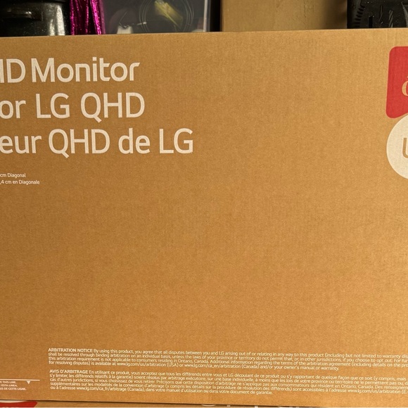 LG QHD Monitor - Brown Box